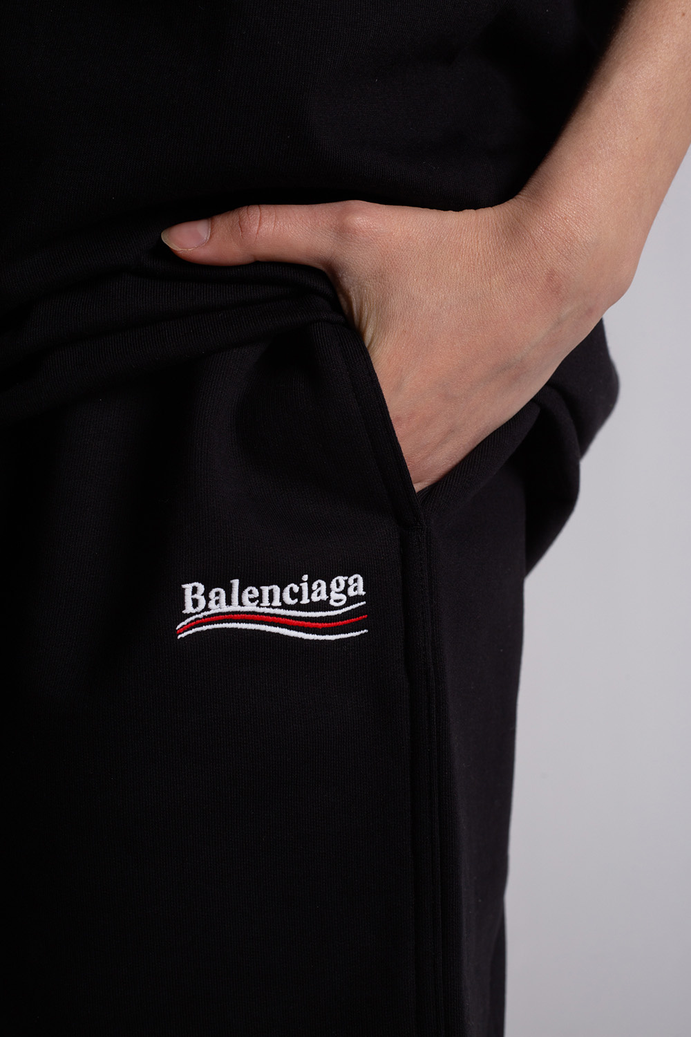 Balenciaga Sweat shorts with logo | IetpShops | Women's Clothing